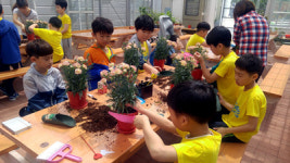 가을꽃 심으며 자연과 소통