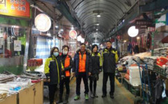 김해동부소방서 동상의용대， 전통시장 순찰