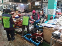 통영 지역자율방재단， 한파ㆍ폭설 대비 안전캠페인