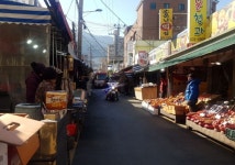 거제고현시장, 소방차 출동로 확보 훈련