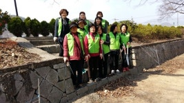 마산합포구 진북면， 봄맞이 시가지 대청소 실시