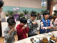 삼산초, 교장실 원탁에서 펼쳐지는 행복한 찻자리