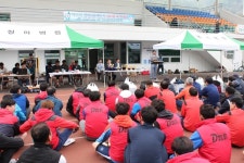 청아의료재단기 내서읍 축구대회 11개팀 기량 겨뤄