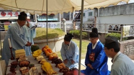 마산합포구 완월동 `2019 장 장군묘 제례` 봉행