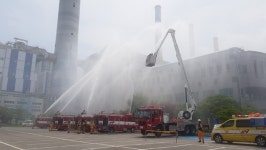 하동소방서， 하동화력발전소서 긴급구조 종합훈련