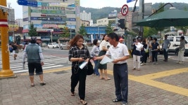 마산합포구 월영동， 창원주소갖기 거리 캠페인