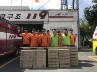 마산소방서ㆍ진동면 농업조합， 주택용 소방시설 기증식