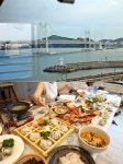 부산 불꽃축제 명당 광안리 횟집 산해횟집 1인 1대게 코스 주문시 회무한리필