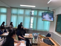 합천소방서， 합천여고 비대면 소방안전교육