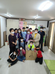 오용 의령정책포럼 대표， 사랑의 집 마스크 전달
