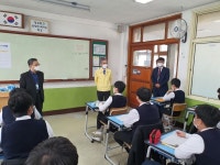 박종훈 교육감, 학교 방역상황 긴급 현장점검