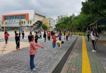 양산 웅상보건지소， 초등학교 2곳 줄넘기 운동 수업