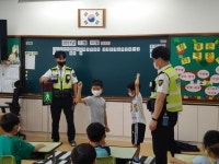 김해서부경찰서, 안명초 찾아 교통사고 예방교육 벌여