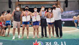 신어중 씨름팀 전국체전 금1ㆍ은2 쾌거