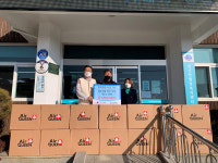 서울 샵 엔지니어링 양직 대표， 창선면에 마스크 기탁