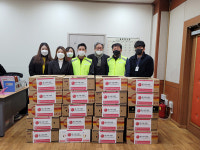 지역 취약계층에 식품키트 전해 `훈훈`