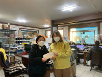 진주시 화성상사， 이웃돕기 성금 100만 원 전달