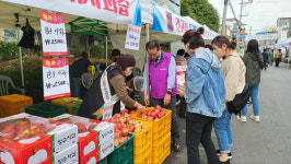 마산 회원1동 주민자치회， 전북 농산품 장터 개최