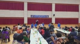 밀양라이온스클럽， 미리벌중학교서 봉사활동ㆍ공연
