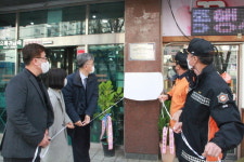 거제 장평종합상가 자위대， 소방훈련 대회 최우수