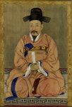 진주 남악서원， 김유신ㆍ최치원 초상 기탁
