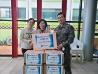 남해군보건소， 해안감시 기동대대에 의료품 전달