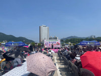 사천시 지역봉사단체 초록21， 동서금동 효잔치