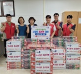 롯데건설(주) 하버팰리스봉사단， 컵라면 기탁