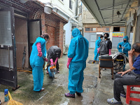 사천 선구동행정복지센터， 민관 합동 봉사