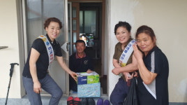 남해 설천면 청소년지도위원, 명절 위문품 전달
