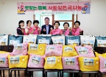 함안군 법수면 자원봉사대, 물김치 100㎏ 나눔