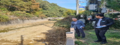 창원 마산회원구, 삼계천 준설공사 현장 점검