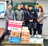 경남항공고， 경로당 이웃사랑 물품 전달
