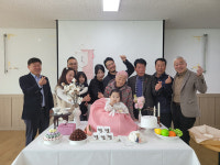 통영 사량면 돌찬지 온 마을이 축하해요