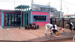 고성 송학고분군지구 카페 무학 정거장 정비