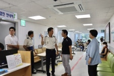 진주소방서장, 고려병원 현장지도