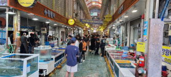 거제 고현전통시장, 50대 칼 들고 설쳐
