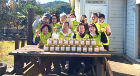고성 마암면 자원봉사협, 생강청 만들기 행사