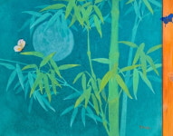 겹겹이 쌓은 한지 위 한국화 품격 담았다