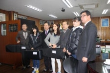 서산 대산중, 따뜻한 교육 후원금 전달 받아