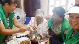 아산 송악면, 독거노인사랑 며느리봉사활동