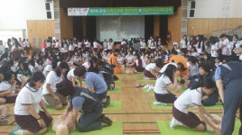 태안소방서, 태안여자고등학교서 안전문화 확산 심폐소생술 교육