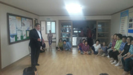 김영범 아산시부시장, 어르신 무더위쉼터 방문