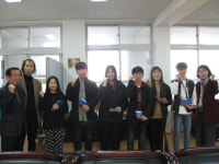 서천군 한산면 한울타리후원회, 충남디자인예고 3학년 학생 70명에 수능 대박 기원 찹쌀떡 전달