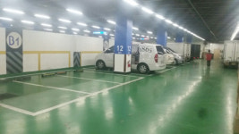 세이백화점 지하주차장 불법 물품 적재 시정