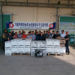 우강농협, 가뭄 극복 앞장 농가에 양수기 지원