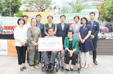 한화갤러리아타임월드 찾아가는 기부식품 나눔의 날 운영