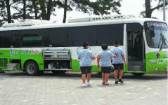 아산 신창중,구강 이동 진료 실시