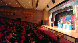 배재대, 대형 인형극장으로 변신… 비실비실 용왕님 인형극 공연