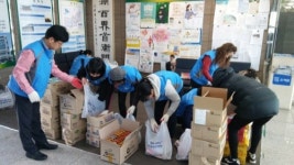 직산읍 행복키움지원단, 어려운 이웃 푸드뱅크 물품전달